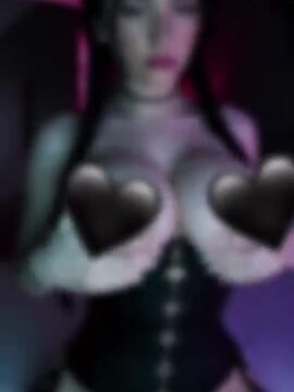 Gothgirlnatalie Show Off Big And Round Boobs Hot Onlyfans