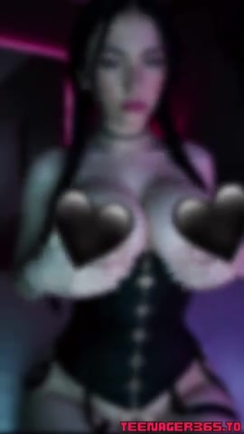 Gothgirlnatalie Show Off Big And Round Boobs Hot Onlyfans